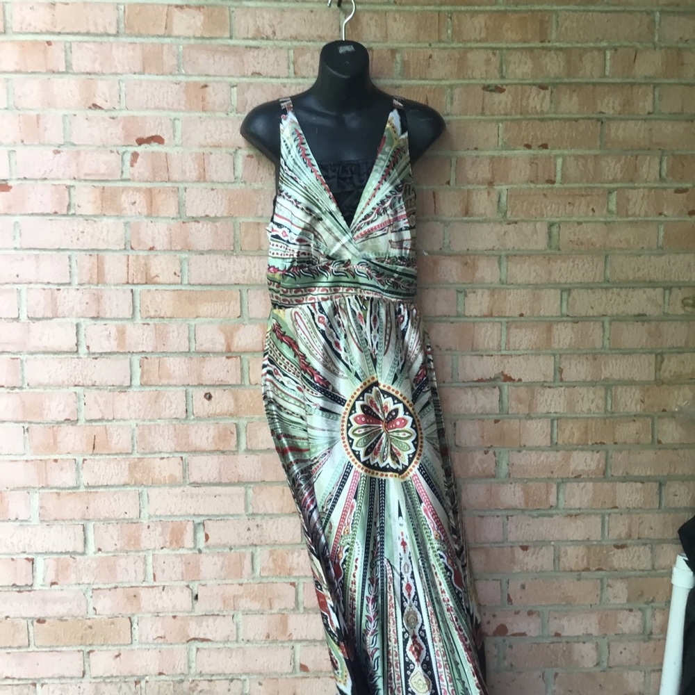 Pura Vida maxi satin-like dress